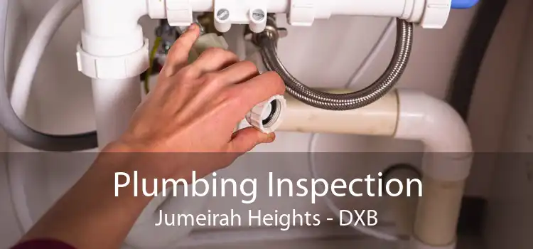 Plumbing Inspection Jumeirah Heights - DXB