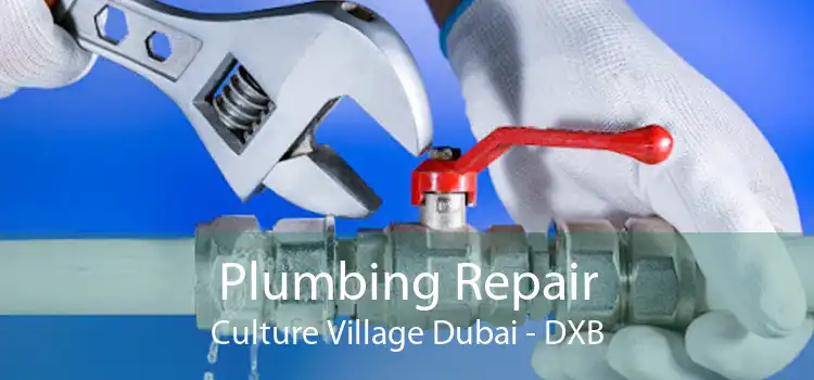 Plumbing Repair Culture Village Dubai - DXB