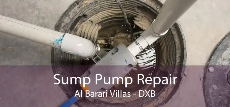 Sump Pump Repair Al Barari Villas - DXB