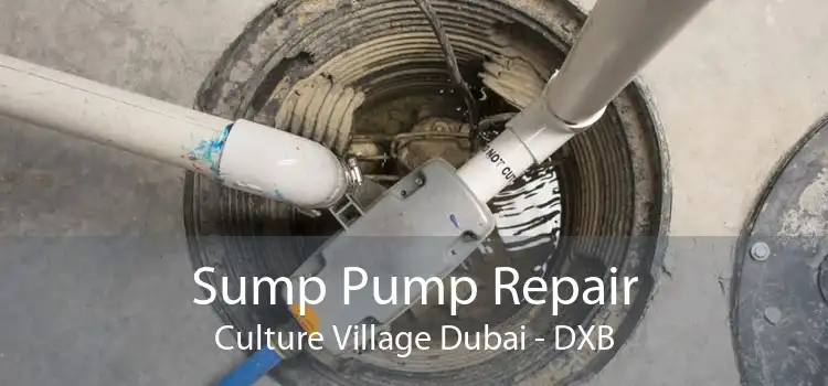 Sump Pump Repair Culture Village Dubai - DXB