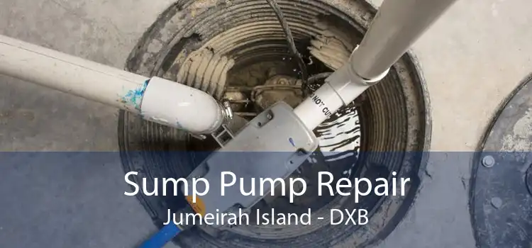 Sump Pump Repair Jumeirah Island - DXB